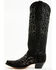 Image #3 - Corral Women's Crystal Embroidered Tall Western Boots - Snip Toe, Black, hi-res