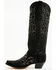 Image #3 - Corral Women's Crystal Embroidered Tall Western Boots - Snip Toe , Black, hi-res