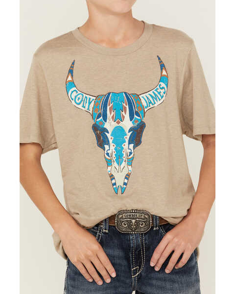 Image #3 - Cody James Boys' Reins Short Sleeve Graphic T-Shirt , Tan, hi-res