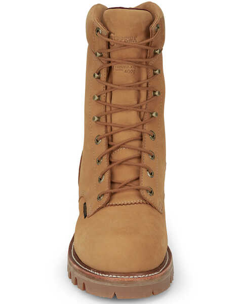 Image #4 - Chippewa Men's 9" Super DNA Lace-Up Waterproof Work Boots - Steel Toe, Wheat, hi-res