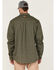 Image #4 - Hawx Men's FR Plaid Print Woven Long Sleeve Button-Down Work Shirt, Olive, hi-res