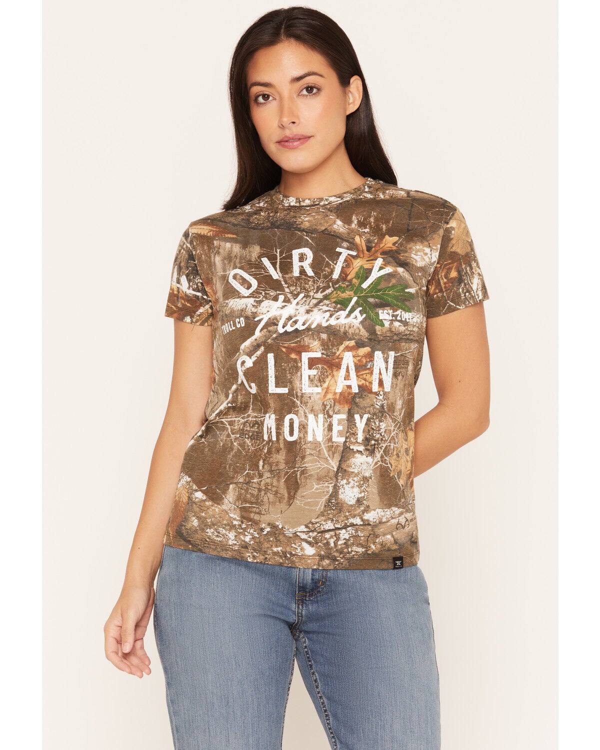 Troll Co Women's DHCM Juno Realtree&reg; Short Sleeve Graphic T-Shirt, Camouflage, hi-res