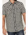 Image #3 - Moonshine Spirit Men's Classic Plaid Print Short Sleeve Snap Western Shirt, Black, hi-res