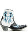 Image #2 - Old Gringo Women's Let Your Heart Western Booties - Snip Toe, Blue/white, hi-res