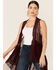 Image #4 - Origami Apparel Women's Wine High-Low Lace Tiered Kimono Vest, , hi-res