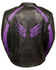 Image #3 - Milwaukee Leather Women's Stud & Wing Leather Jacket - 4XL, Black/purple, hi-res