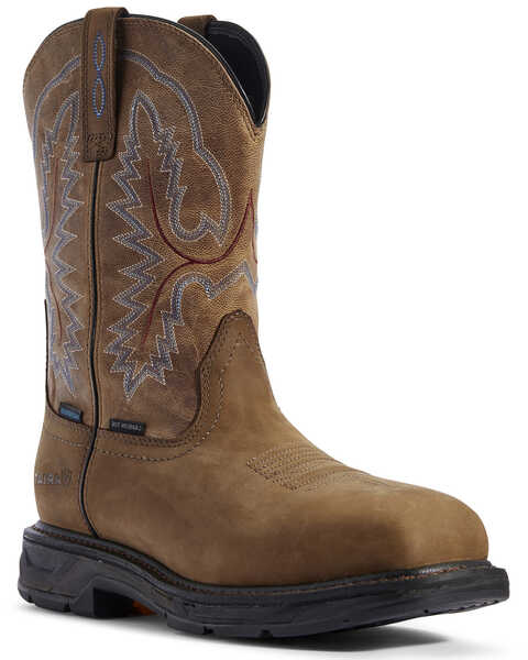 Image #1 - Ariat Men's WorkHog® XT Western Work Boots - Carbon Toe, Brown, hi-res