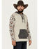 Image #2 - Hooey Men's Southwestern Color Block Hooded Sweatshirt , Cream, hi-res