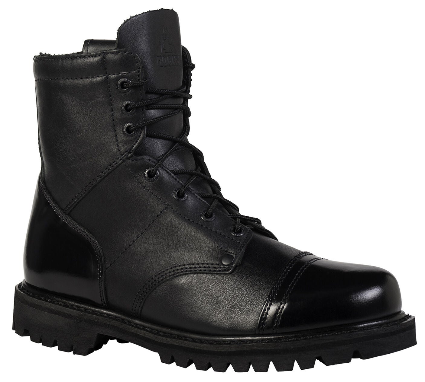 Rocky Men's Side Zipper Duty Boots, Black, hi-res