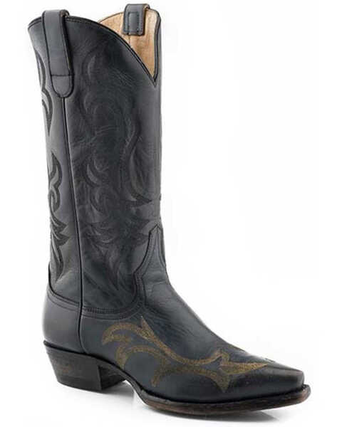 Image #1 - Stetson Women's Ari Western Boots - Snip Toe, Black, hi-res