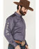 Image #1 - Ariat Men's Team Logo Twill Solid Long Sleeve Button-Down Western Shirt, Charcoal, hi-res