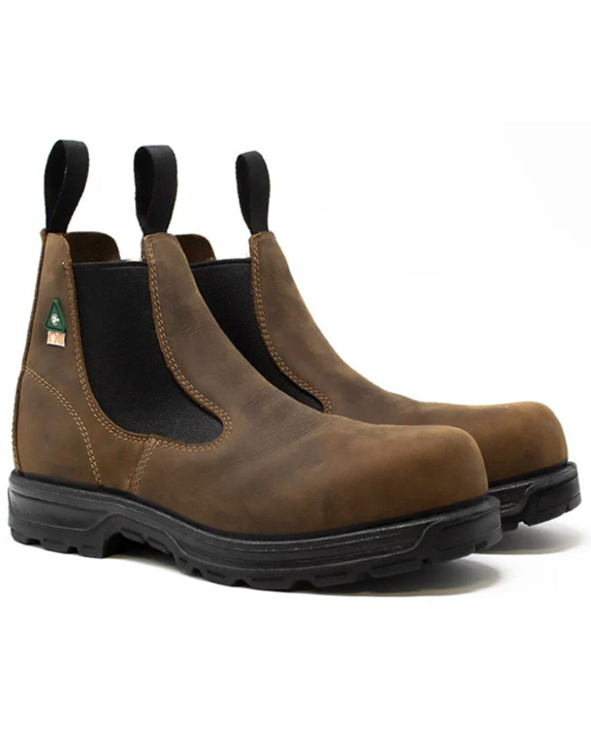 Image #1 - ROYER 6" Romeo Agility Pull-On Work Boots - Composite Toe, Brown, hi-res