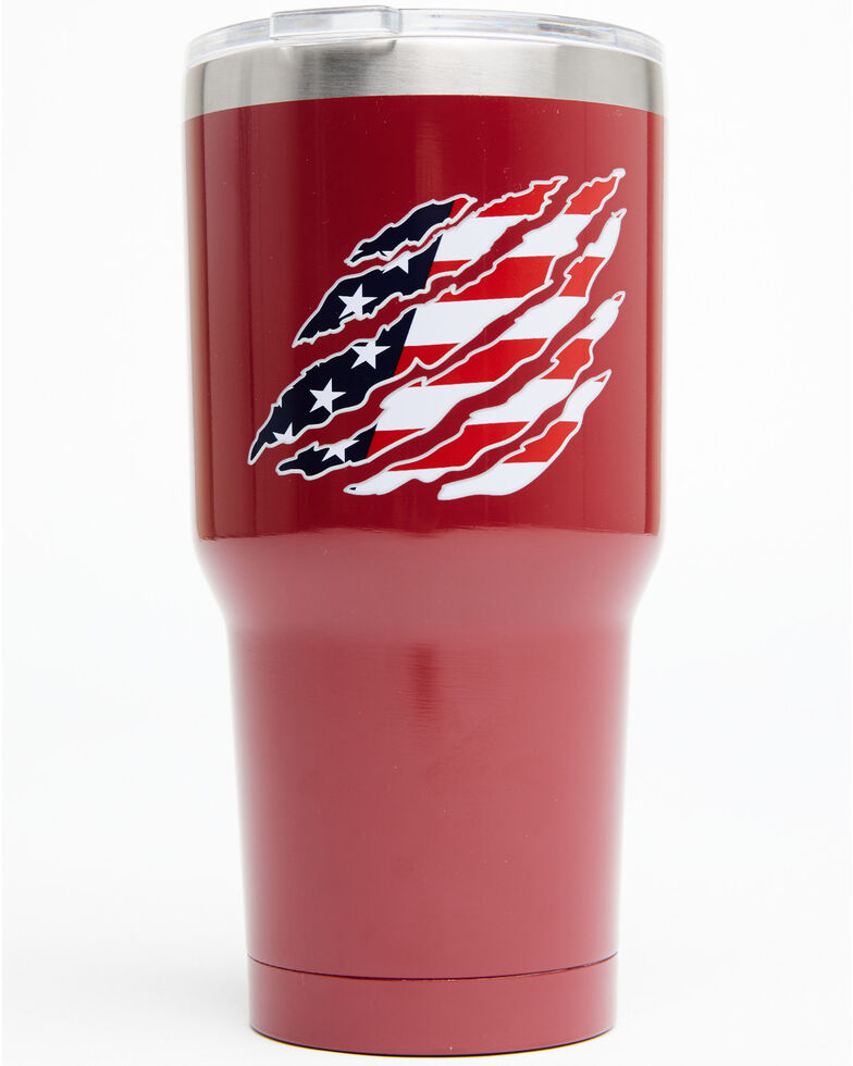 Boot Barn Red Slasher Flag Tumbler, Red, hi-res