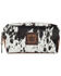 Image #1 - STS Ranchwear Women's Cowhide Bebe Cosmetic Bag, Brown, hi-res