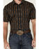 Image #3 - Cody James Men's Cactus Dobby Striped Print Short Sleeve Button-Down Stretch Western Shirt, Black, hi-res