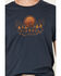 Image #3 - Tin Haul Men's Sunset & Cactus Graphic Short Sleeve T-Shirt , Blue, hi-res