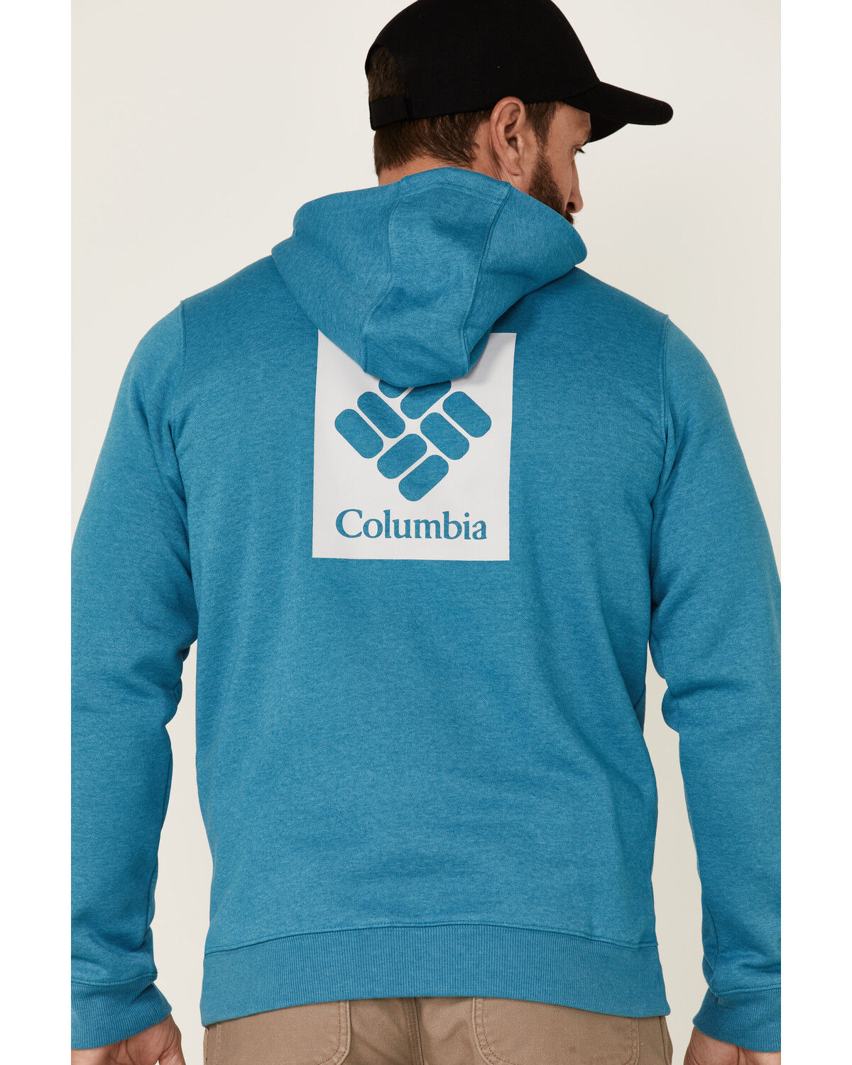 Image #4 - Columbia Men's Teal Basic Logo Graphic Hooded Sweatshirt , , hi-res
