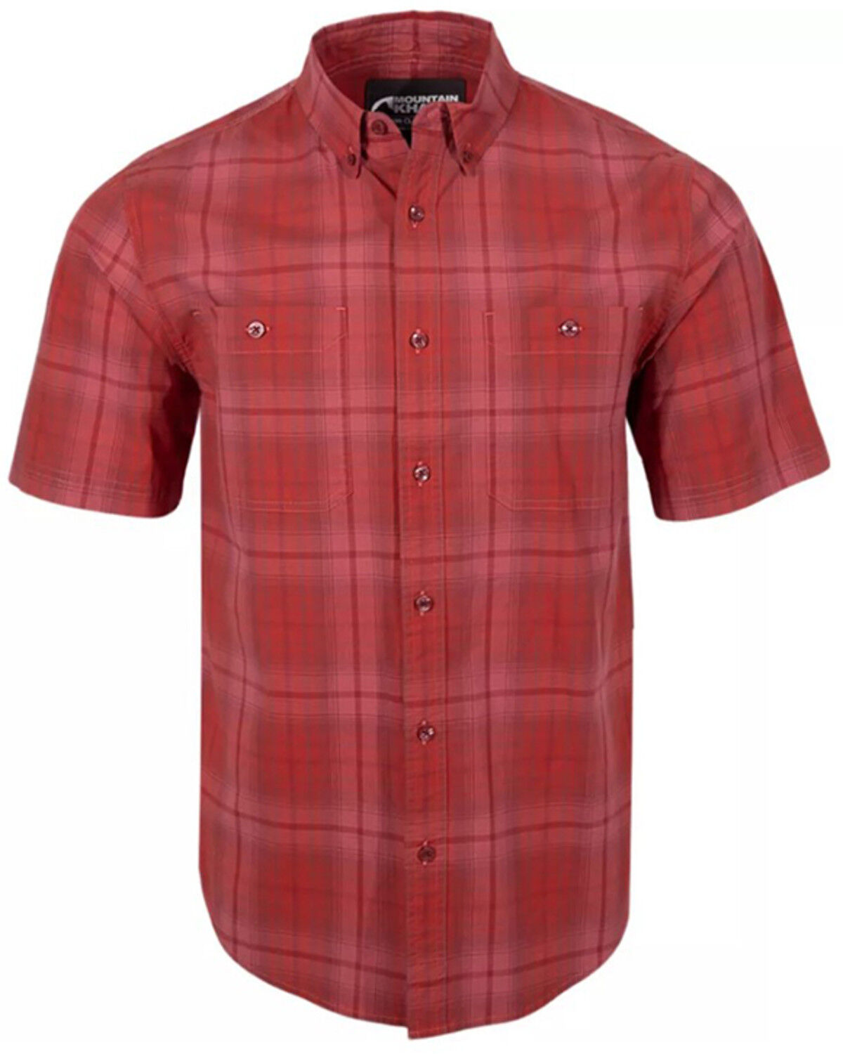 Image #1 - Mountain Khakis Men's Dune Short Sleeve Woven Shirt, Red, hi-res