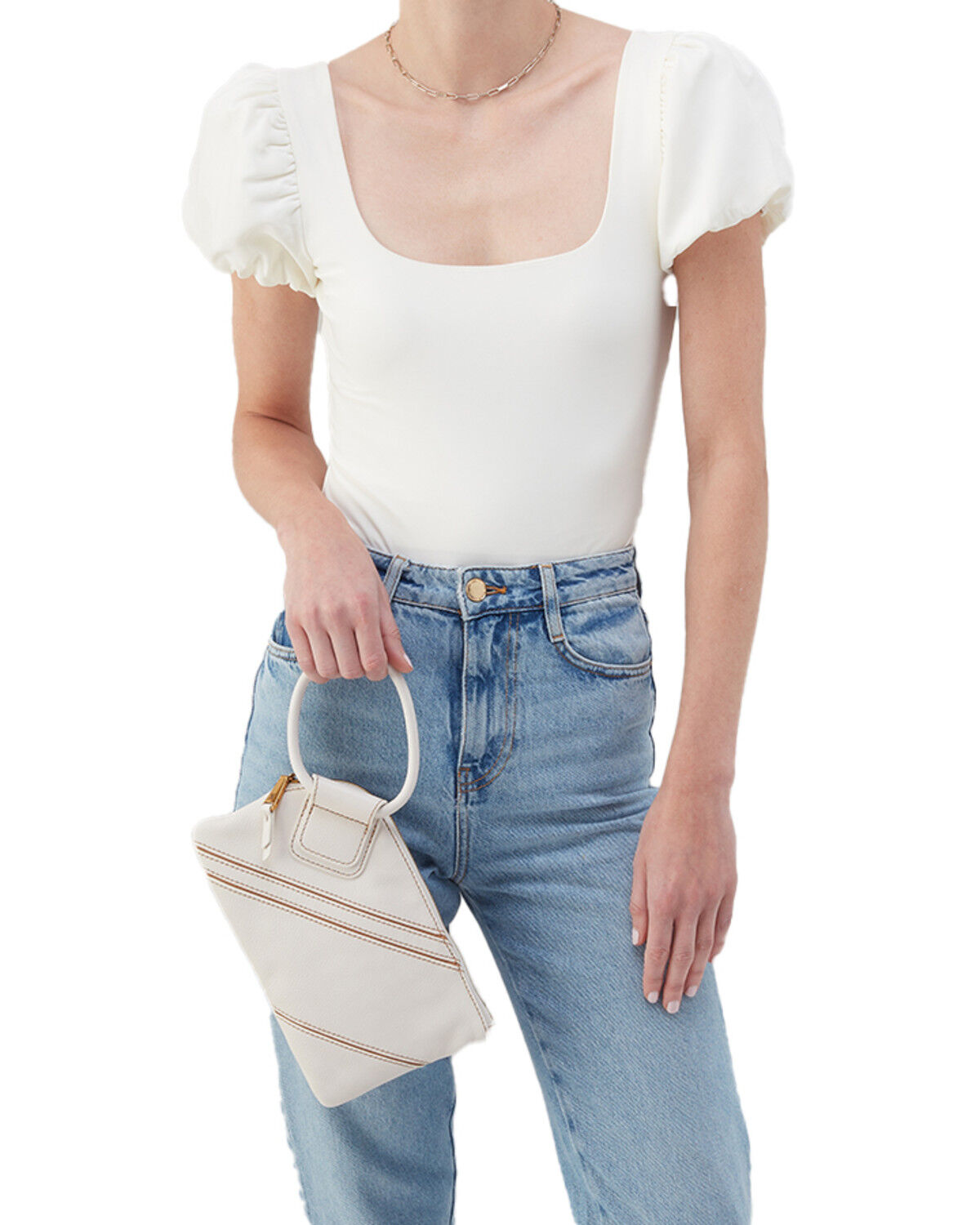 Image #4 - Hobo Women's Sable Wallet, White, hi-res