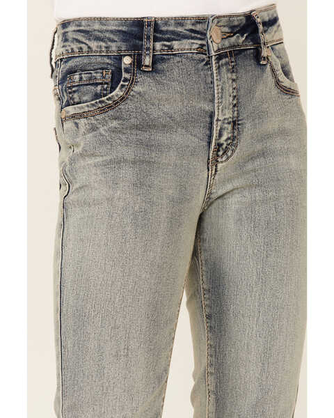 Image #2 - Silver Girls' Tammy Bleach Wash Bootcut Jeans, Blue, hi-res