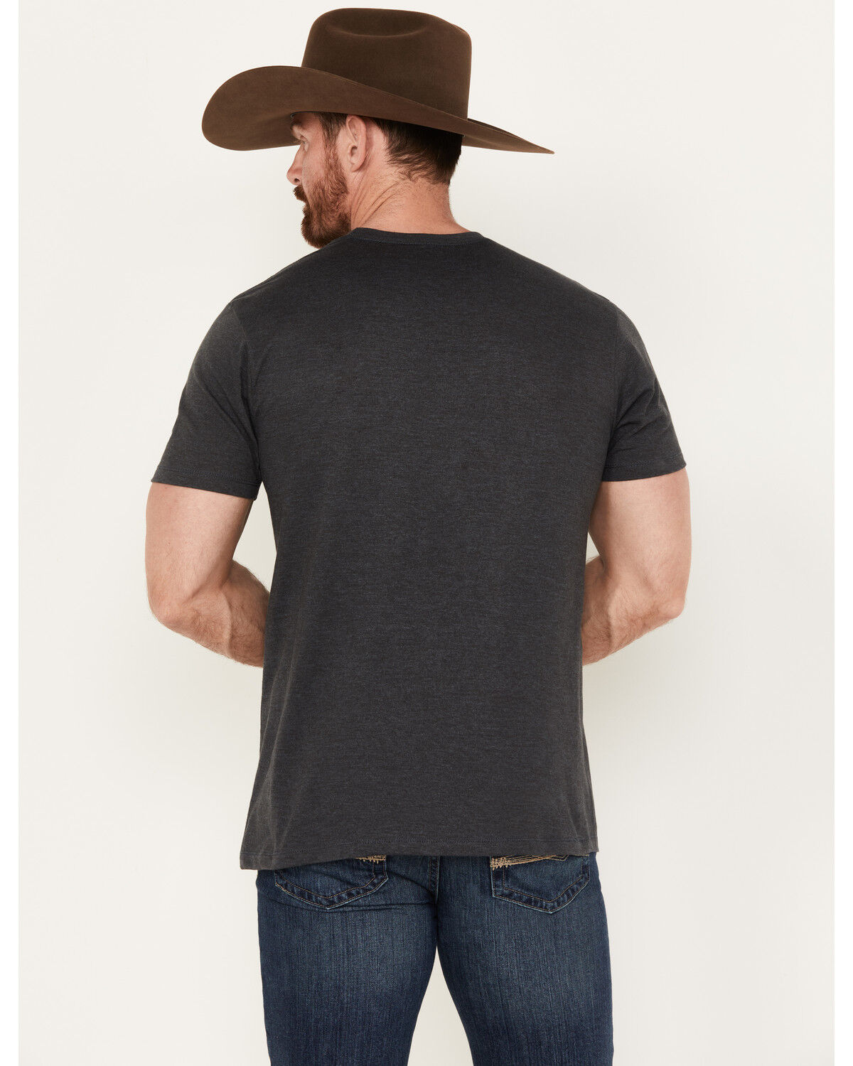 Image #4 - Moonshine Spirit Men's May Contain Whiskey Short Sleeve Graphic T-Shirt, Heather Blue, hi-res