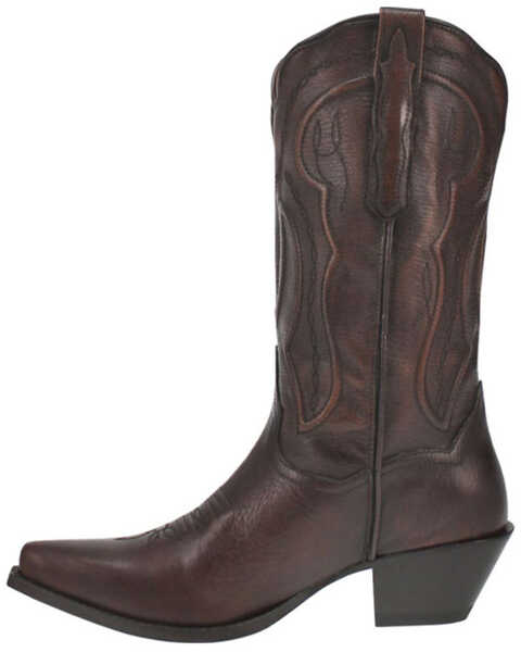 Image #3 - Dan Post Women's Mataya Western Boots - Snip Toe, Brown, hi-res