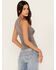 Cleo + Wolf Women's Mixed Drinks Graphic Tank , Steel, hi-res