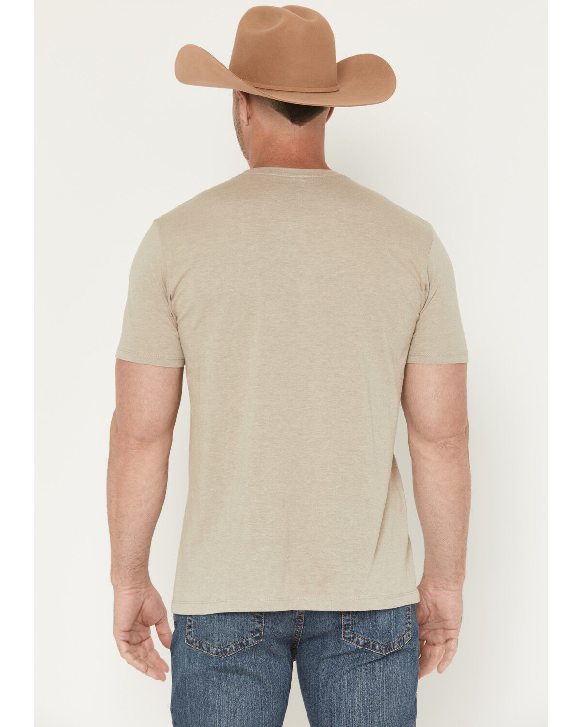 Image #4 - Cody James Men's Range Rider Short Sleeve Graphic T-Shirt, Sand, hi-res
