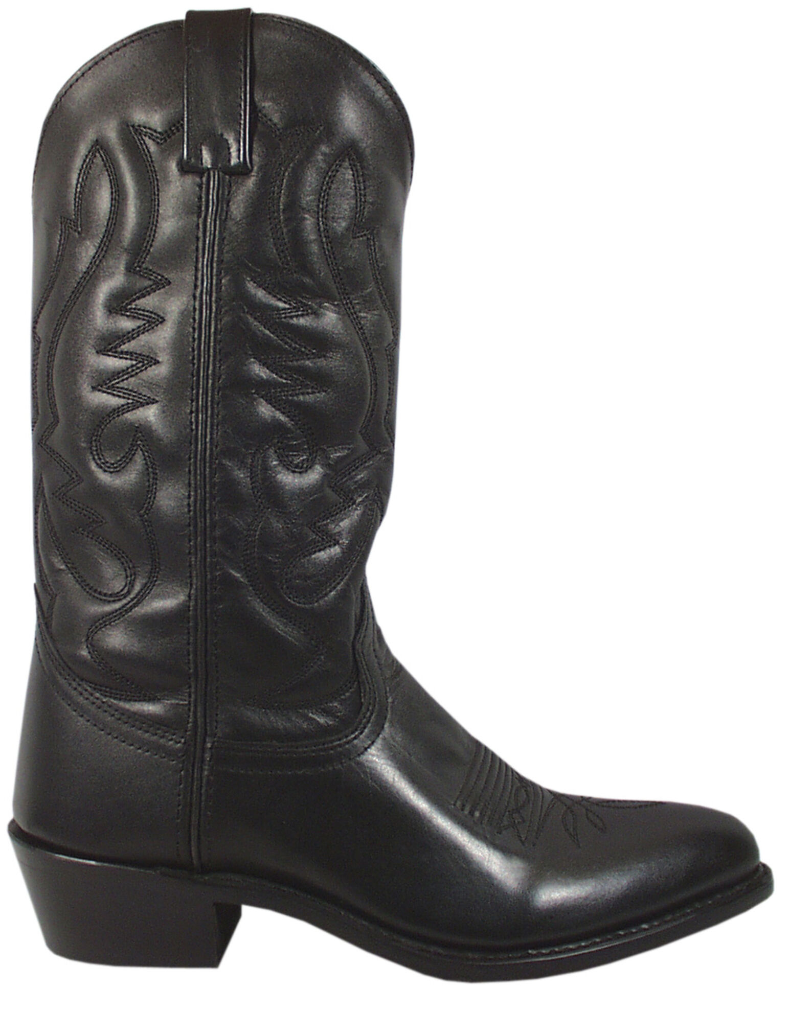 Image #1 - Smoky Mountain Men's Denver Western Boots - Round Toe, Black, hi-res