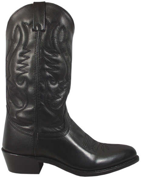 Smoky Mountain Men's Black Denver Cowboy Boots - Medium Toe, Black, hi-res