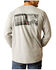 Image #1 - Ariat Men's FR Air Deco Long Sleeve Graphic T-Shirt, Grey, hi-res