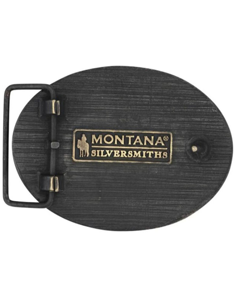 Montana Silversmiths Filigree Initial T Belt Buckle, Bronze, hi-res