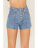 Levi's Women's Light Wash High Rise Seamed Denim Mom Shorts, Blue, hi-res