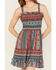 Image #3 - Angie Women's Multi Border Print Tier Dress, Multi, hi-res