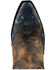 Image #6 - Dan Post Women's Humming Bird Heart and Floral Inlay Western Boots - Snip Toe, Orange, hi-res