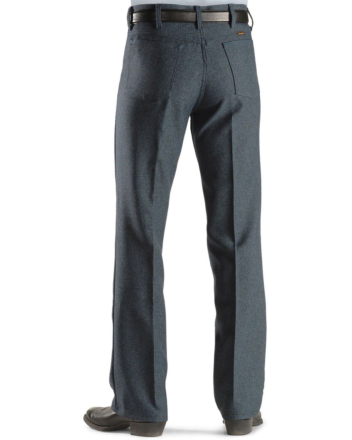 Image #1 - Wrangler Wrancher Dress Jeans, Hthr Blue, hi-res