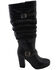 Image #3 - Milwaukee Leather Women's Slouch Platform Boots - Round Toe, Black, hi-res