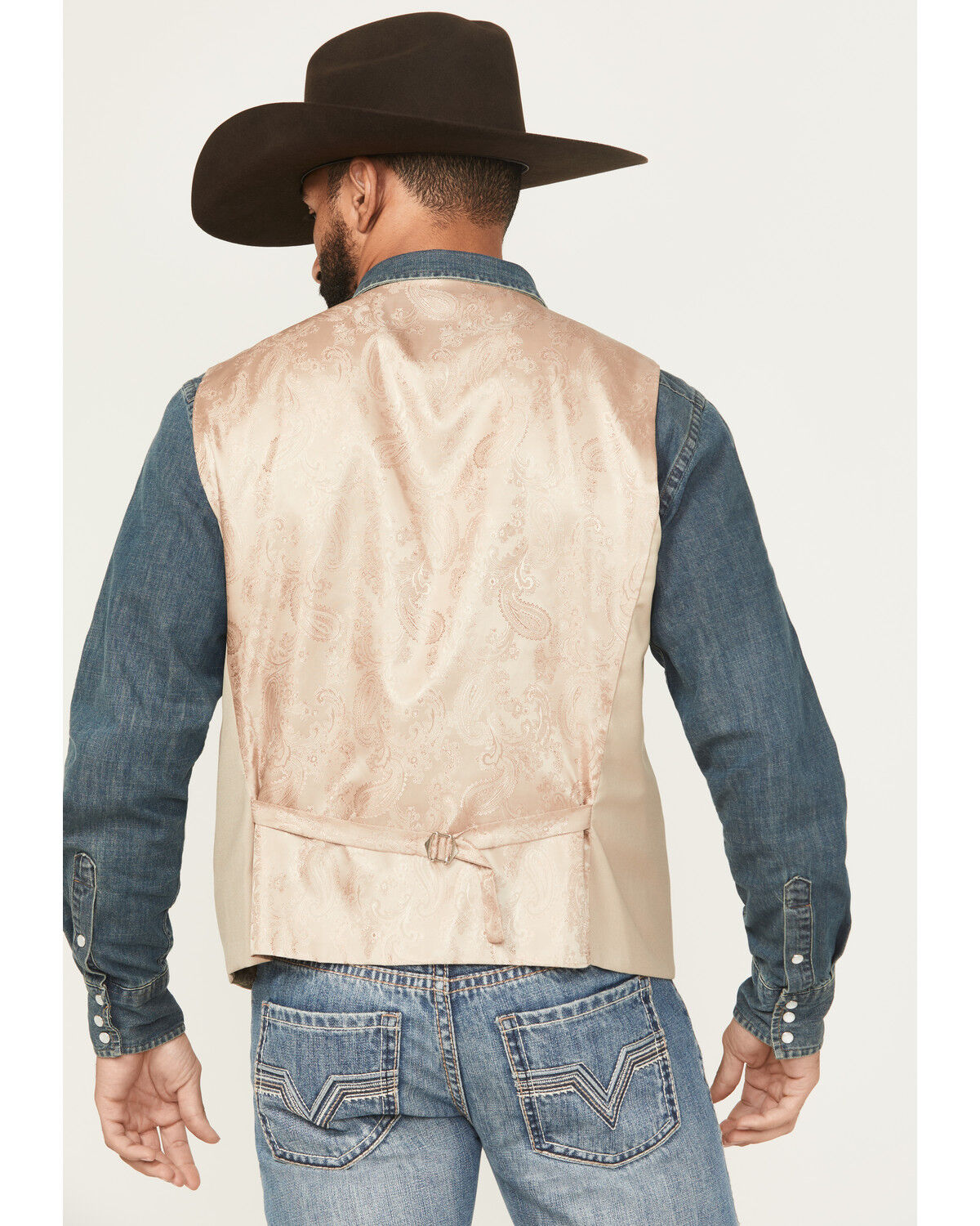 Image #4 - Cody James Men's Saratoga Dress Vest, Tan, hi-res