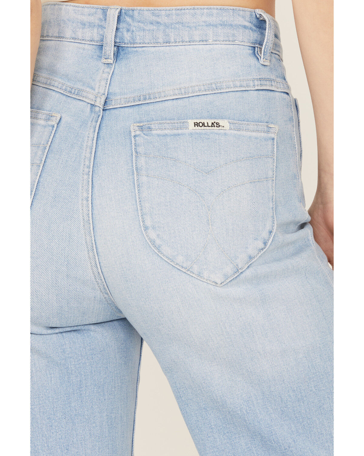 Image #4 - Rolla's Women's Light Wash High Rise Sailor Jeans, Light Blue, hi-res