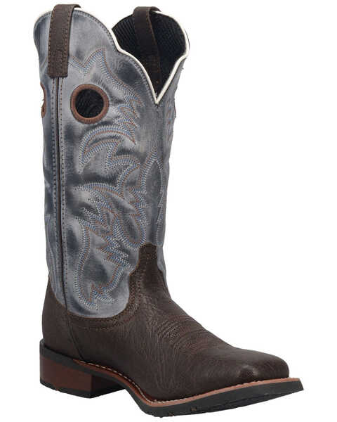 Laredo Men's Taylor Western Boots - Wide Square Toe, Brown, hi-res