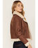 Image #5 - Idyllwind Women's Faux Leather & Shearling Jacket, Brown, hi-res