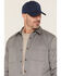 Image #2 - Cody James Men's FR Solid Lined Long Sleeve Snap Work Shirt Jacket, Grey, hi-res