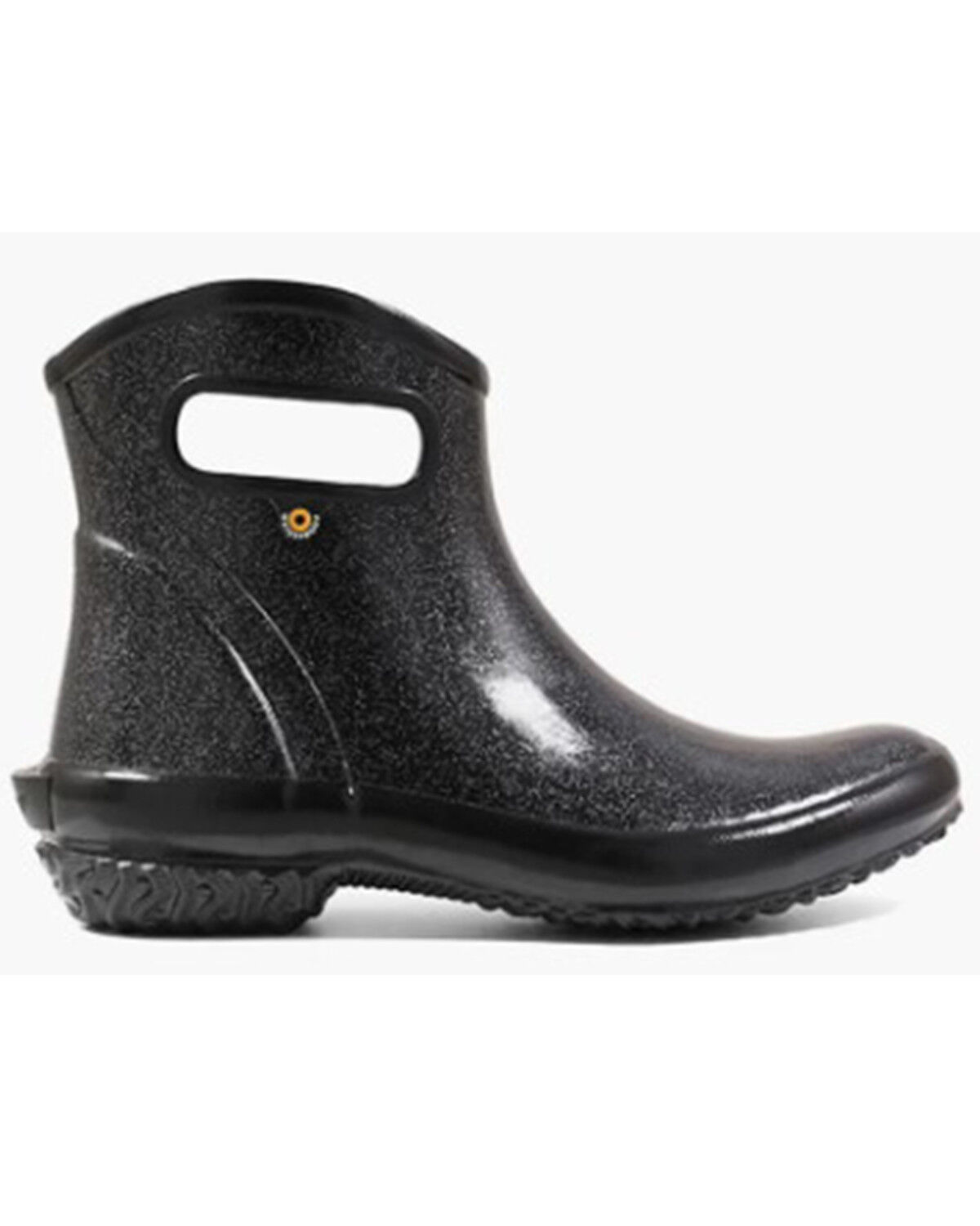 Image #2 - Bogs Women's Glitter Waterproof Rain Ankle Boots - Round Toe, Black, hi-res