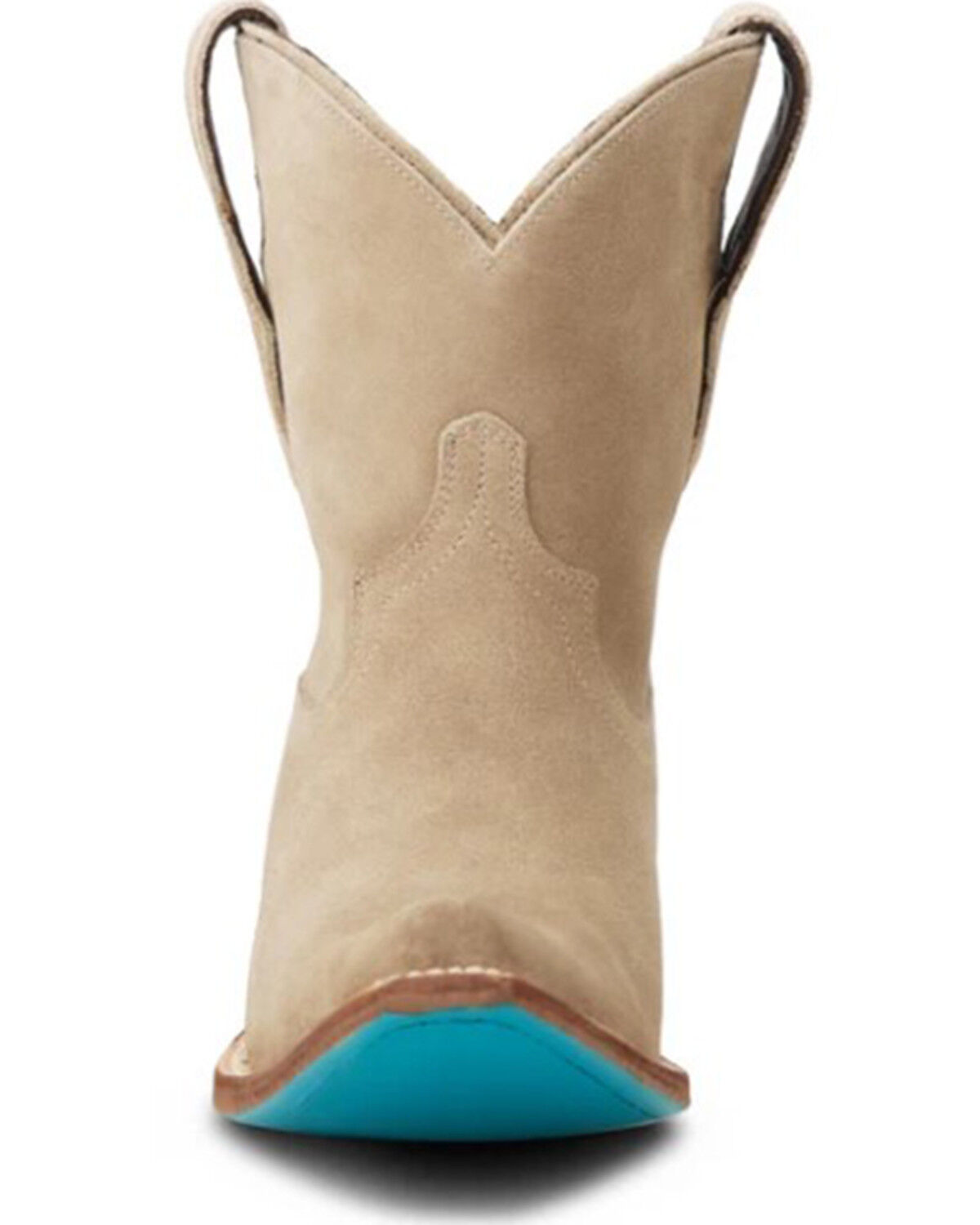 Image #4 - Lane Women's Emma Jane Suede Western Booties - Snip Toe, Brown, hi-res