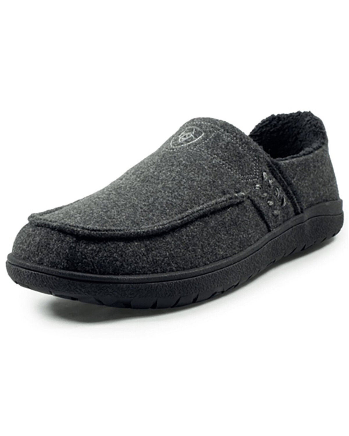 Image #1 - Ariat Men's Restful Comfort Slippers, Grey, hi-res