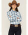 Image #2 - Kimes Ranch Women's Matadora Plaid Print Long Sleeve Western Snap Shirt, Blue, hi-res
