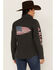 Ariat Women's Real Team Patriot Softshell Jacket, Charcoal, hi-res
