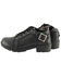 Image #3 - Milwaukee Leather Women's Lace-Up Motorcycle Shoes - Round Toe, Black, hi-res