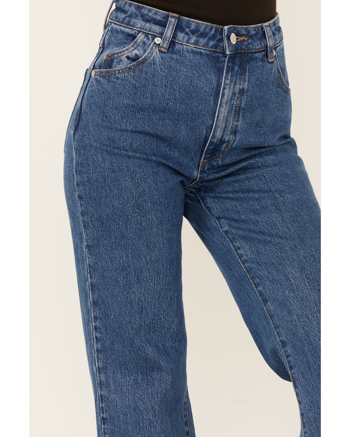 Image #2 - Rolla's Women's Boot Barn Exclusive Ashley Dark Wash High Rise Eastcoast Flare Stretch Denim Jeans, Dark Wash, hi-res