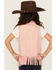 Image #4 - Shyanne Girls' Cascade Fringe Vest, Light Pink, hi-res